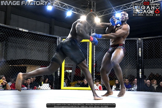 2023-12-02 Lugano in the Cage 6 20234 MMA Pro - Jemie Mike Stewart-Amadoudiama Diop